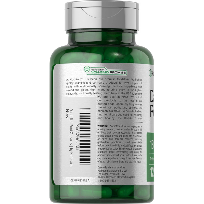 Dandelion Root Horbaach 1.800mg 120cap