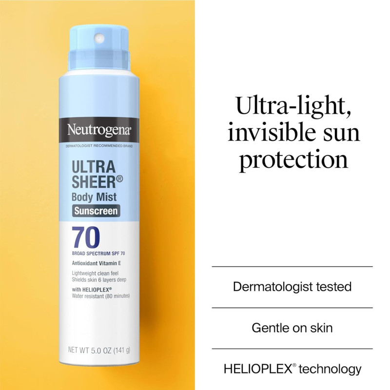Neutrogena Protector Solar En Spray Ultra Sheer SPF 70 Neutrogena Protector Solar En Spray Ultra Sheer SPF 70