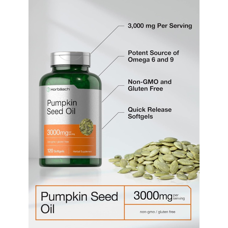 Pumpkin Seed Oil Horbaach 100 cap Pumpkin Seed Oil Horbaach 100 cap