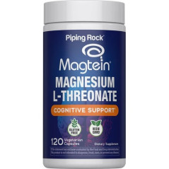 Treonato de Magnesio Piping Rock Magtein 1.600mg 120cap