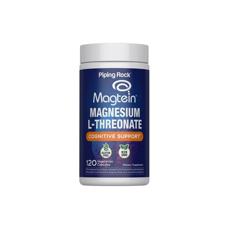 Treonato de Magnesio Piping Rock Magtein 1.600mg 120cap