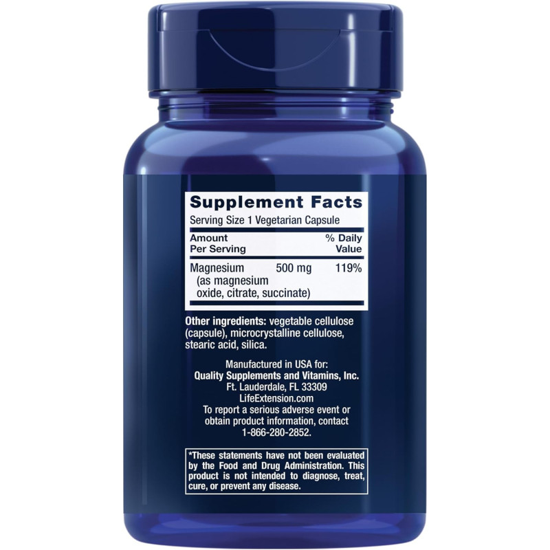 Magnesio Caps Life Extension 500mg 100cap