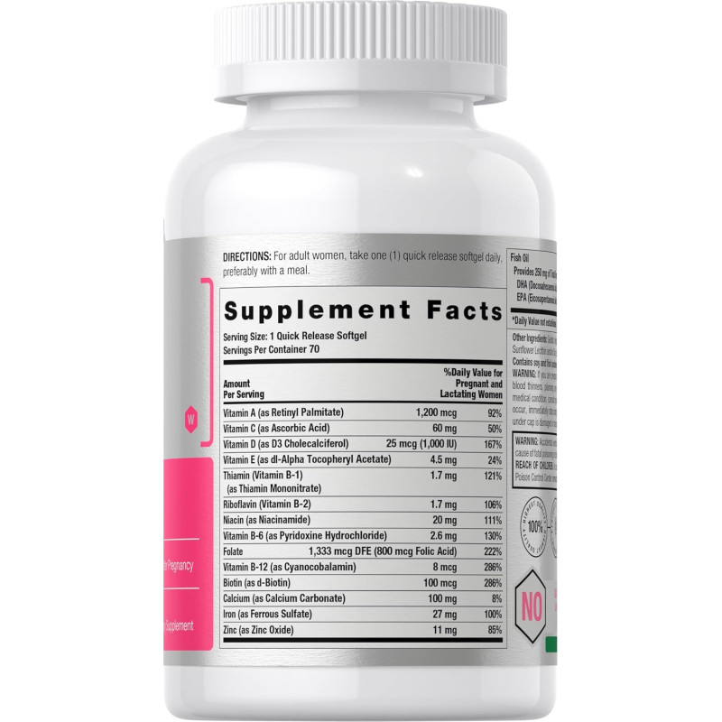 Prenatal + DHA Horbaach 70cap Prenatal + DHA Horbaach 70cap