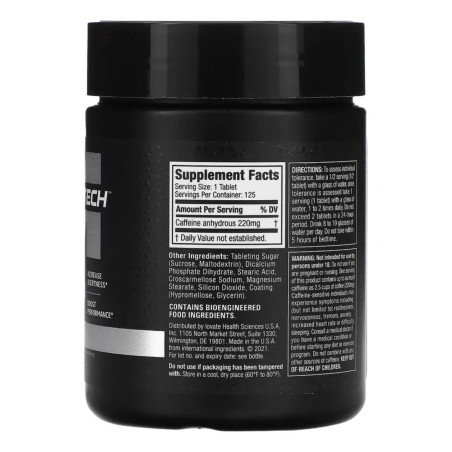 100% Cafeina  Muscletech 125tab