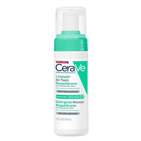 Cerave Air Foam Limpiador Facial Reequilibrante Espuma
