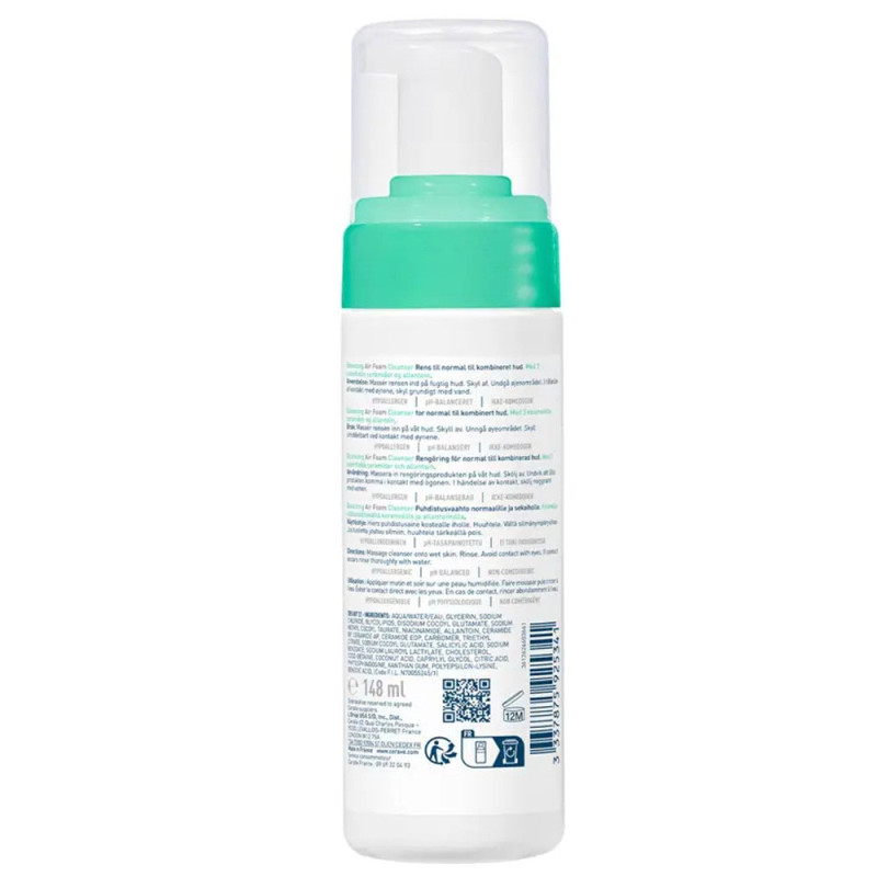 Cerave Air Foam Limpiador Facial Reequilibrante Espuma