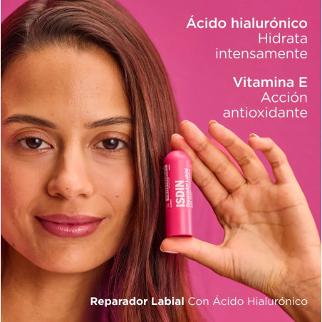 Isdin Reparador Labial Stick Rosa