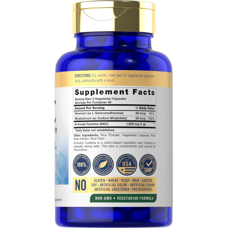 NAC N-Acetyl Cysteine Carlyle 1.000mg 80cap