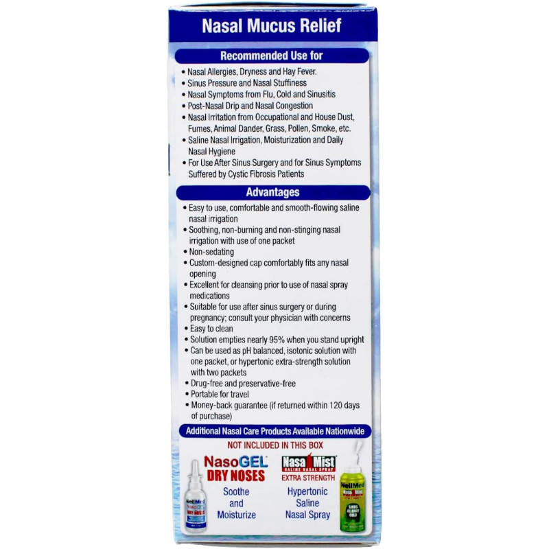 Solución Salina Nasal NeilMed Sinus Rinse 5pack
