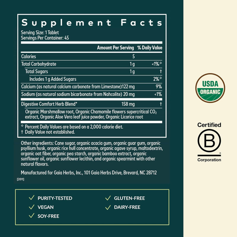 Reflux Relief Gaia Herbs 45tab Reflux Relief Gaia Herbs 45tab
