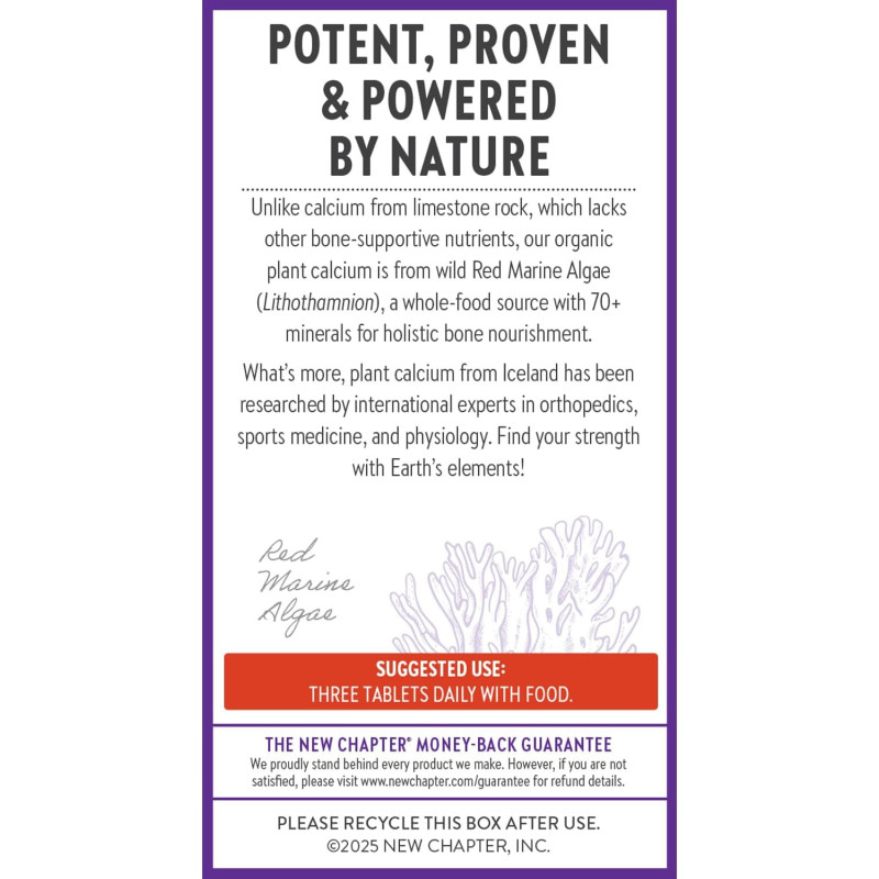 Calcio Orgánico Vegetal New Chapter