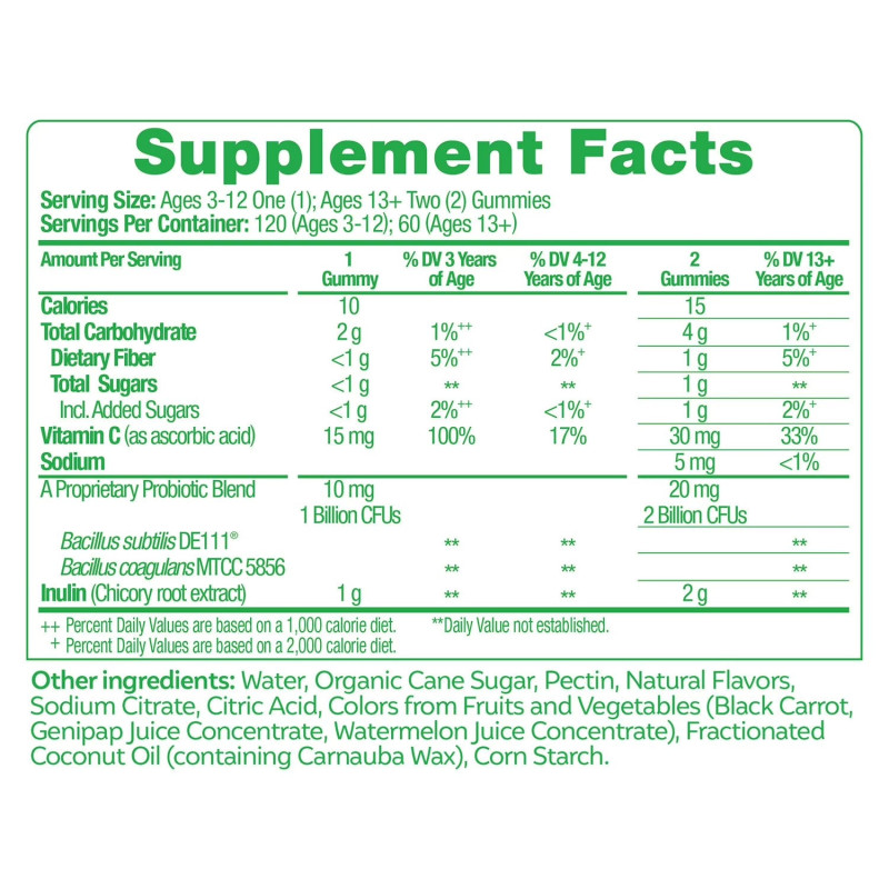Culturelle Probióticos + Prebióticos & Vitamina C Culturelle 120gom Culturelle Probióticos + Prebióticos & Vitamina C Culturelle 120gom
