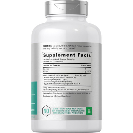 Proteina de Colágeno Multi Horbaach 2.000mg 180cap