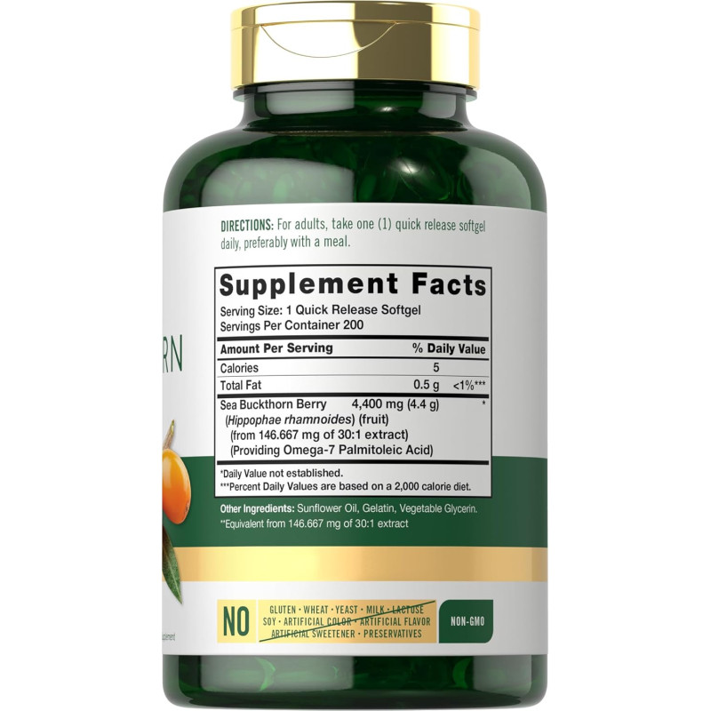 Sea Buckthorn Carlyle 4.400mg 200cap Sea Buckthorn Carlyle 4.400mg 200cap