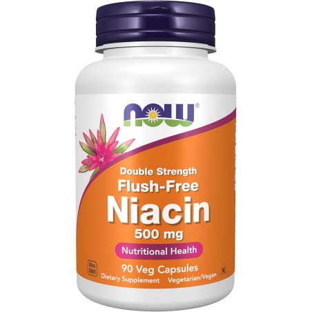Niacin Now Vitamina B-3 Flush-Free 500mg 90cap