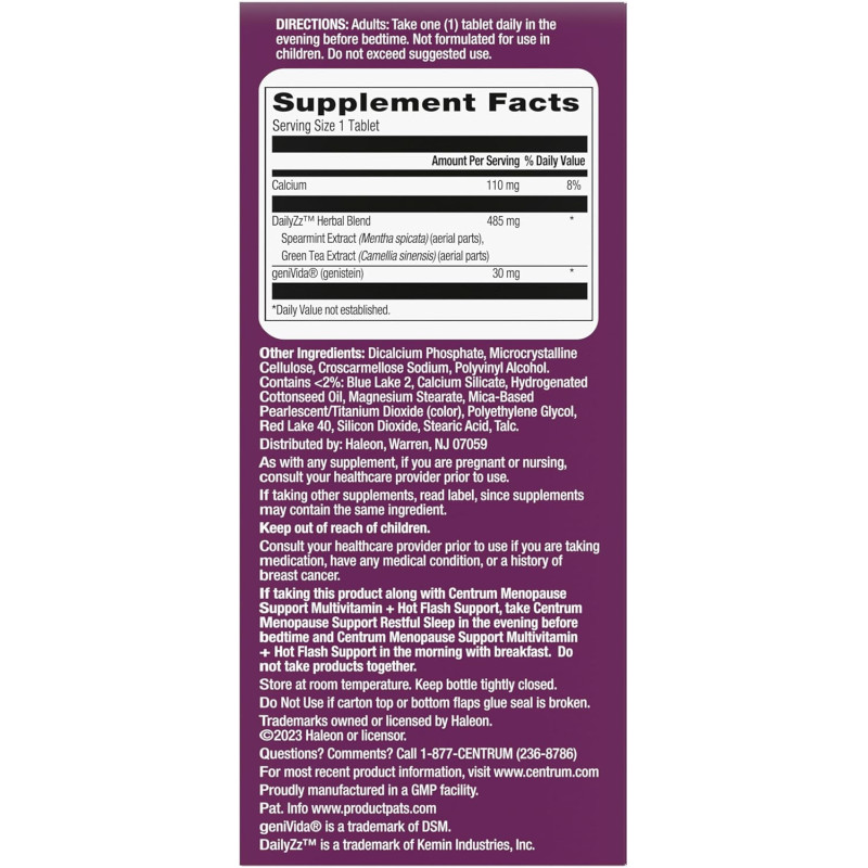 Centrum Soporte Menopausia Restful Sleep 28tab