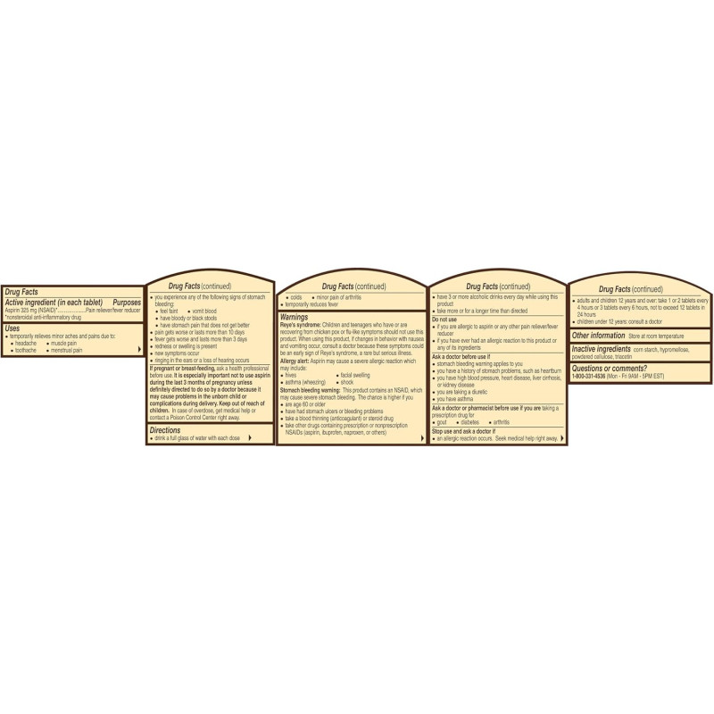 Aspirina Bayer 325mg 300tab