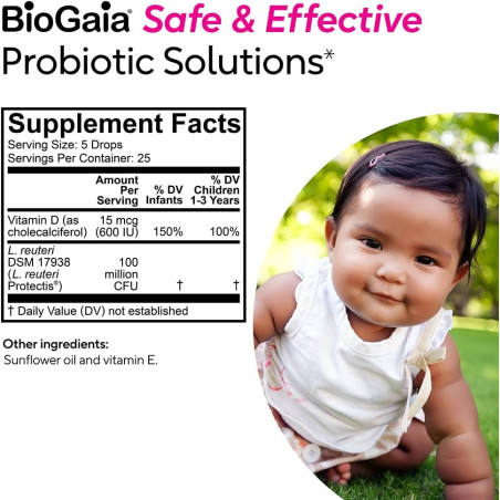 BioGaia Immune Active Gotas Probióticas para Bebé 5ml
