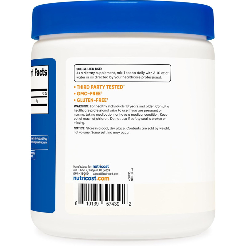 L-Arginina Nutricost Polvo 5gr L-Arginina Nutricost Polvo 5gr