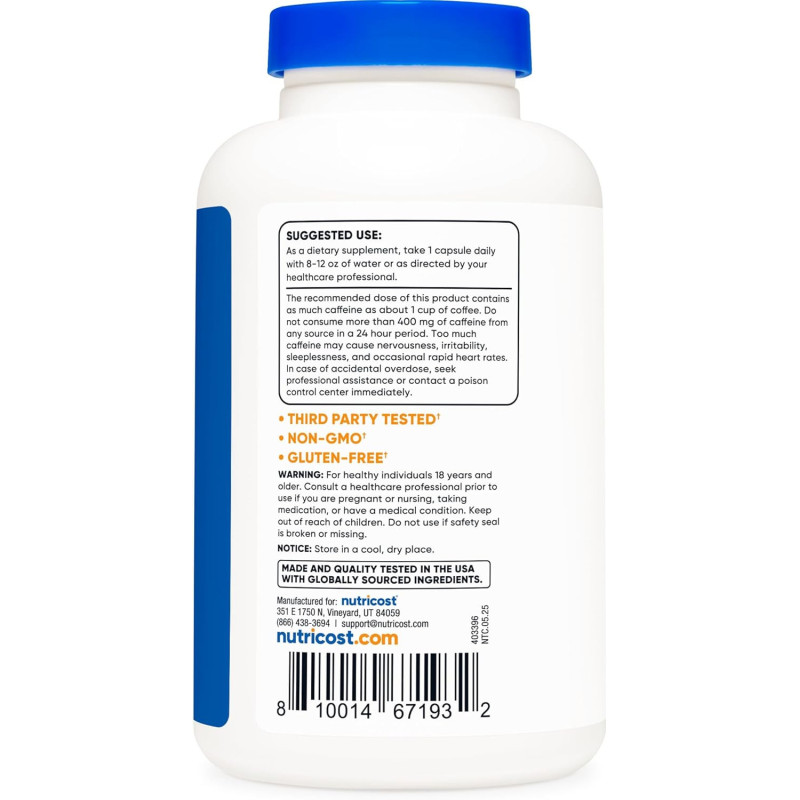 Cafeina + L-Teanina 100mg/100mg 240cap Cafeina + L-Teanina 100mg/100mg 240cap