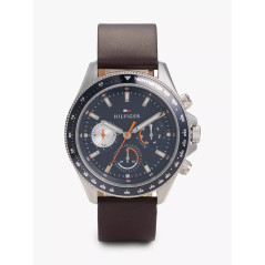 Tommy Hilfiger Reloj Leather Multifunction Sport Watch 46MM