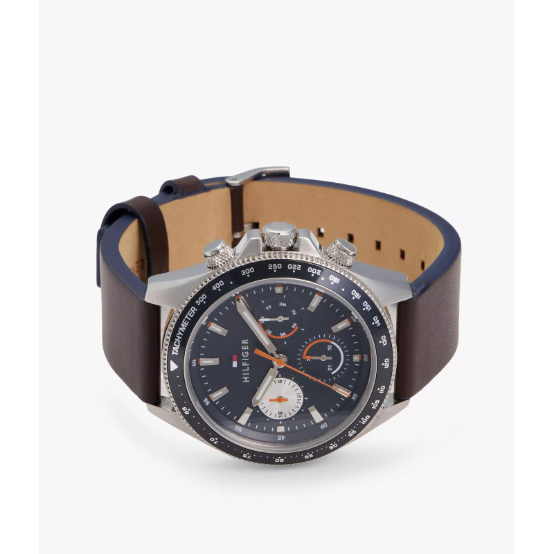 Tommy Hilfiger Reloj Leather Multifunction Sport Watch 46mm