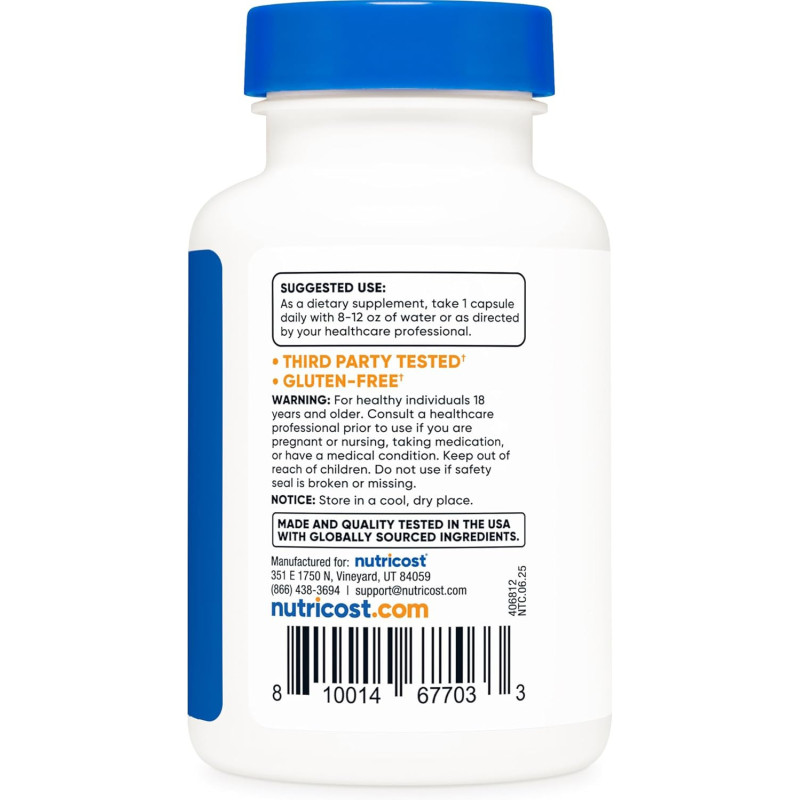 Zinc Carnosina Nutricost 86mg 120cap