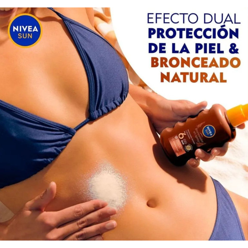 Nivea Bronceador en Spray Fps 6