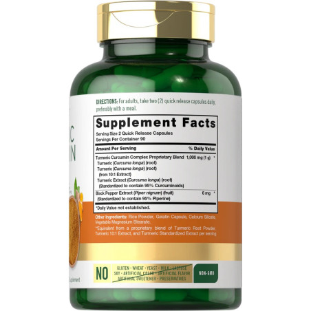 Cúrcuma Complex Carlyle 1.000mg 180cap