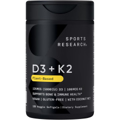 Vitamina D3+K2 Sports Research 120cap