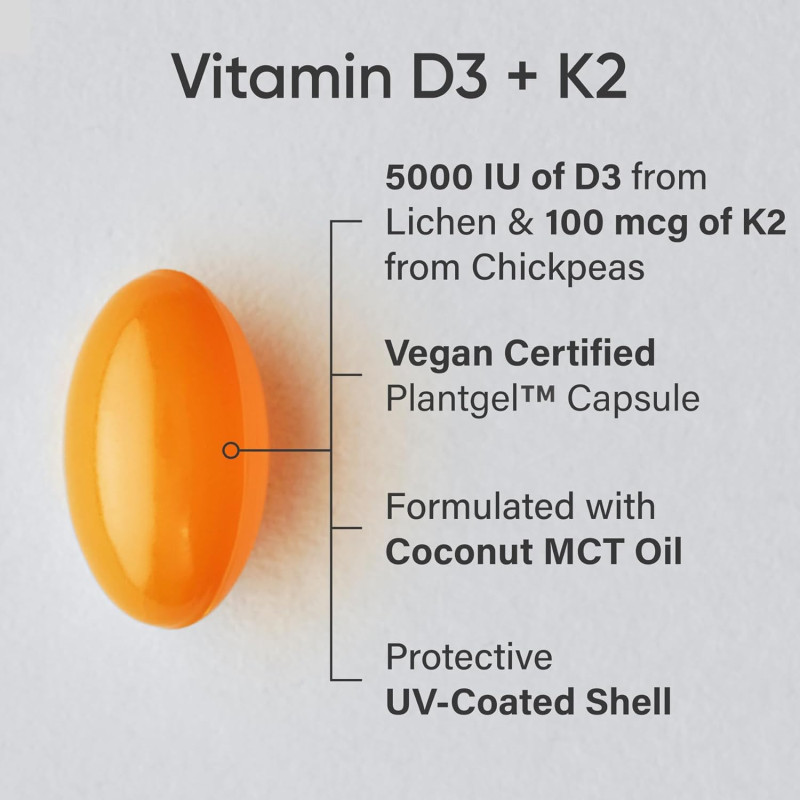 Vitamina D3+K2 Sports Research 120cap