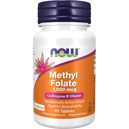 Ácido Fólico Methyl Folato Now 1.000mcg 90tab