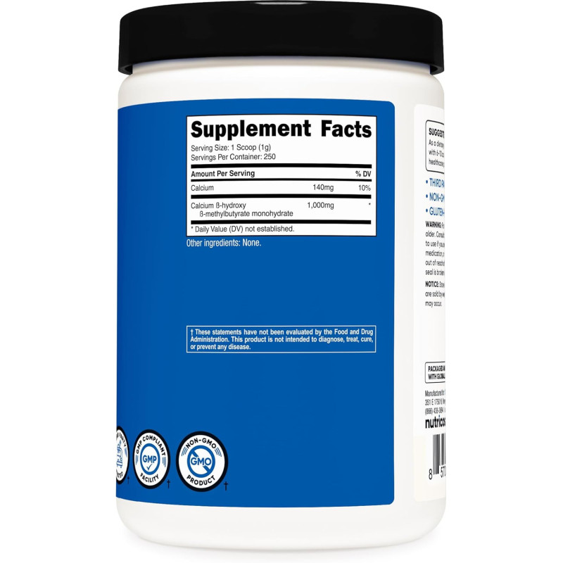 HMB Nutricost 1.000mg 250 servicios