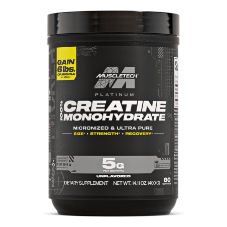 Creatina Platinum Muscletech 5gr 80 servicios