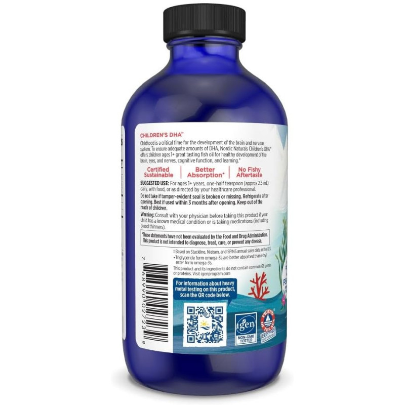 Childrens DHA Nordic Naturals 530mg 237ml