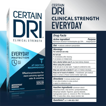 Certain Dri Antitranspirante Clínico 73gr