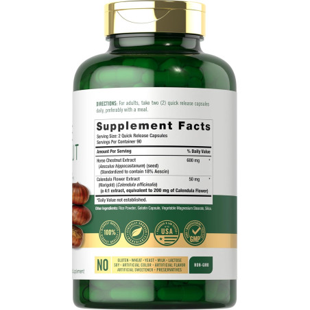 Castaño de Indias Carlyle 600mg 180cap
