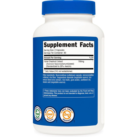 Castaño de Indias Nutricost 700mg 180cap