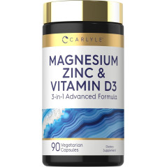 Magnesio Zinc & Vitamina D3 Carlyle 90cap