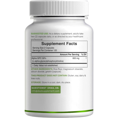 Alpha GPC Deal Supplement 600mg 240cap