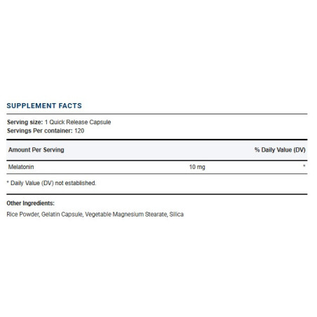 Melatonina Piping Rock 10mg 120cap