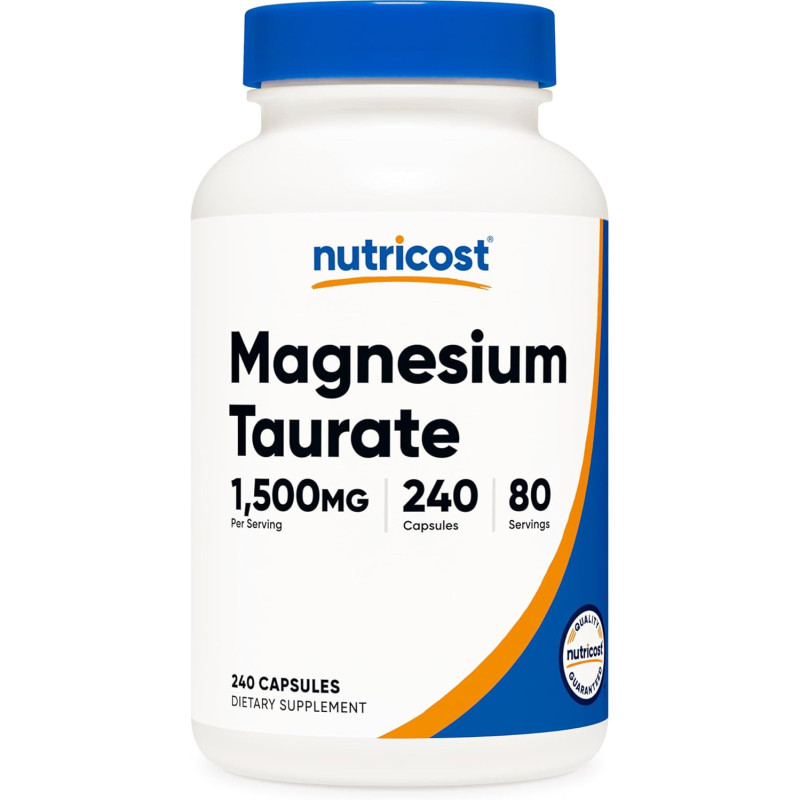 Taurato de Magnesio Nutricost 1.500mg 240cap Taurato de Magnesio Nutricost 1.500mg 240cap