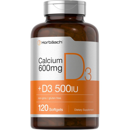 Calcio + D3 Horbaach 600mg 120cap
