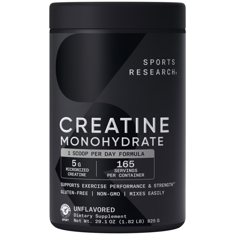 Creatina Monohidratada Sports Research 5gr 165 servicios