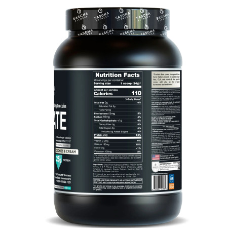 Sascha Fitness Isolate Galletas y Crema 29 servicios