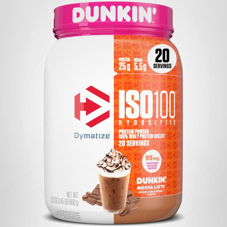 Proteina ISO 100 Dymatize Dunkin Mocha Latte 20 servicios