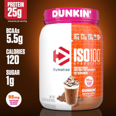 Proteina ISO 100 Dymatize Dunkin Mocha Latte 20 servicios Proteina ISO 100 Dymatize Dunkin Mocha Latte 20 servicios