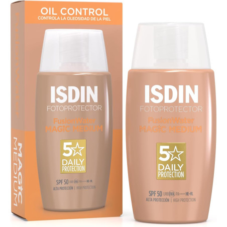 Isdin Protector Solar Fusion Water Oil Control Medio 50ml