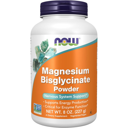 Bisglicinato de Magnesio Now 300mg Polvo