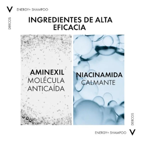 Vichy Dercos Champú Anti Caída Estimulante Energy+ 200ml